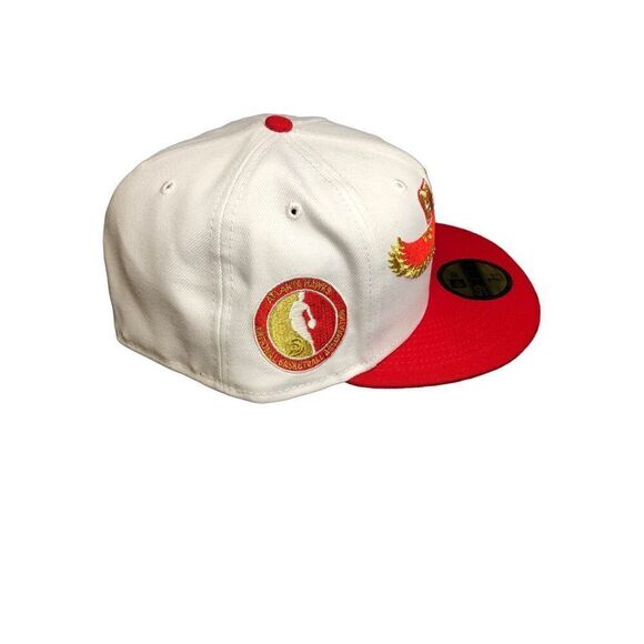 New Era Atlanta Hawks 59FIFTY Fitted Cap Hat Size 7 1/4 - Picture 2 of 5